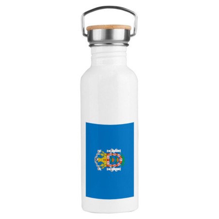 Bidón 750 ml acero inoxidable estilo retro bandera de melilla españa comunidad autonoma deporte deportivo botella