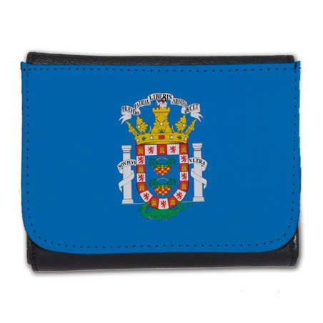 Billetera Billetero bandera de melilla españa comunidad autonoma hombre caballero negro monedero