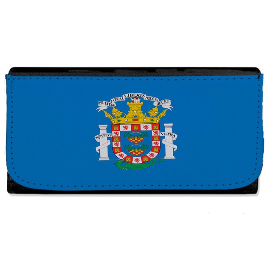 Billetera Billetero bandera de melilla españa comunidad autonoma mujer señora negro monedero