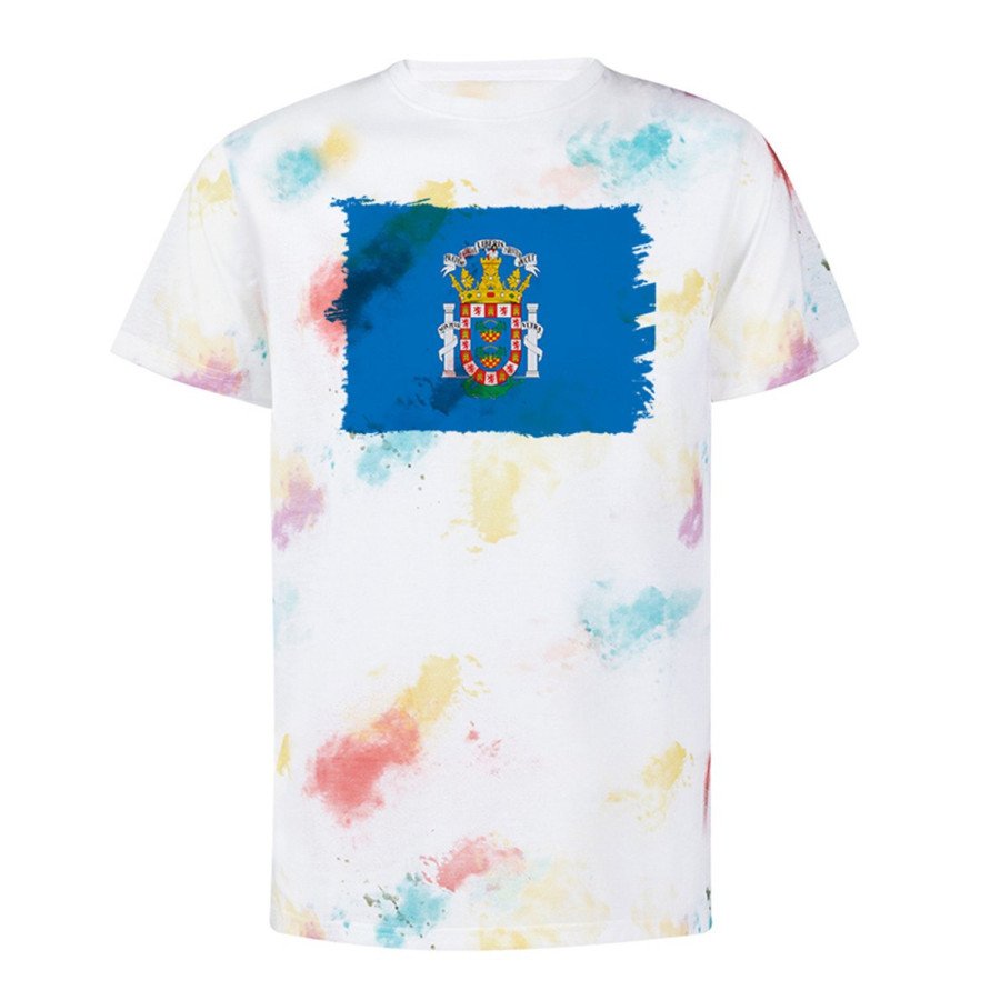 CAMISETA marcas colores bandera de melilla españa comunidad autonoma personalizada