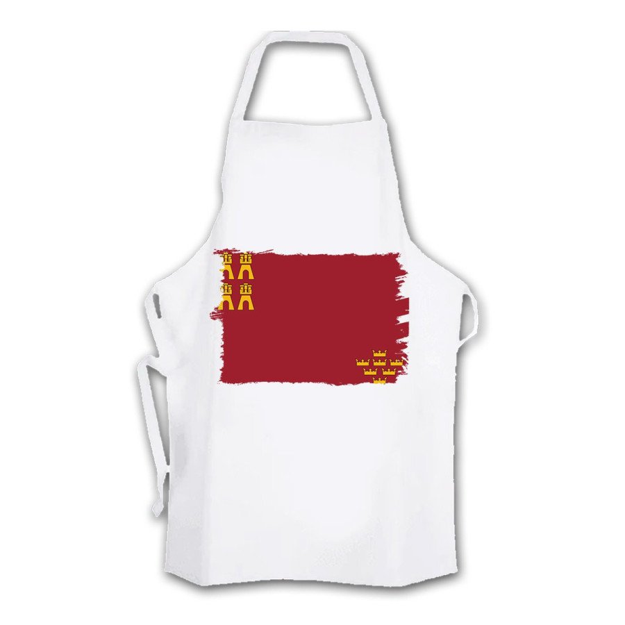 Delantal talla adulto bandera de murcia españa comunidad autonoma cocina personalizado