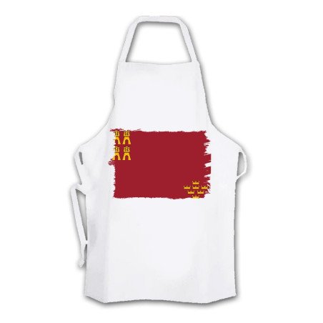 Delantal talla adulto bandera de murcia españa comunidad autonoma cocina personalizado