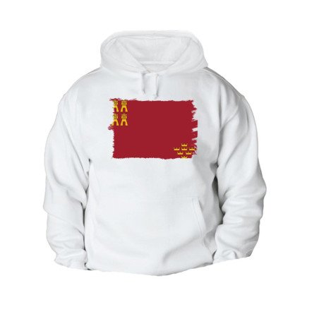 SUDADERA con CAPUCHA bandera de murcia españa comunidad autonoma con BOLSILLOS