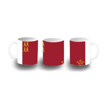 Taza de plástico bandera de murcia españa comunidad autonoma niños personalizada