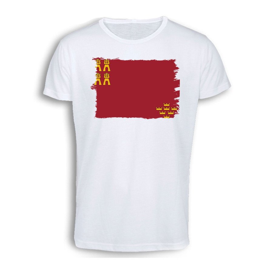 CAMISETA TACTO ALGODÓN bandera de murcia españa comunidad autonoma cómoda personalizada