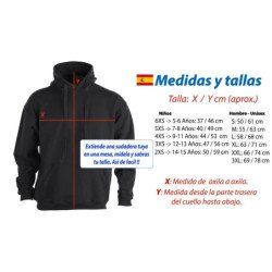 SUDADERA NEGRA con CAPUCHA bandera de murcia españa comunidad autonoma adulto poliester algodón personalizada
