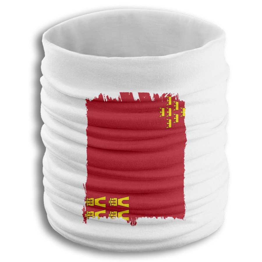 Braga elástica suave bandera de murcia españa comunidad autonoma fresca cuello deporte