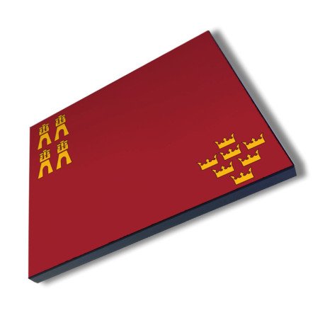 Panel fotográfico decorativo bandera de murcia españa comunidad autonoma cuadro acabado brillante elegante pared