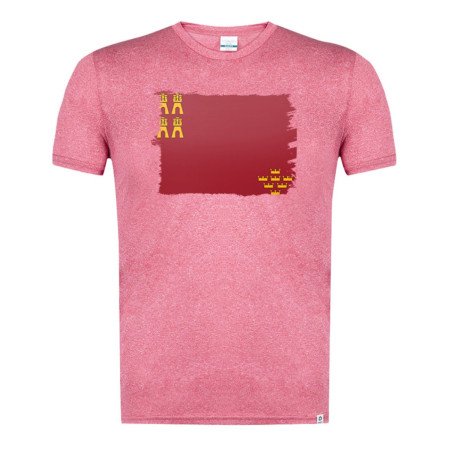 CAMISETA Roja mezcla bandera de murcia españa comunidad autonoma moda verano tshirt