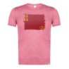 CAMISETA Roja mezcla bandera de murcia españa comunidad autonoma moda verano tshirt
