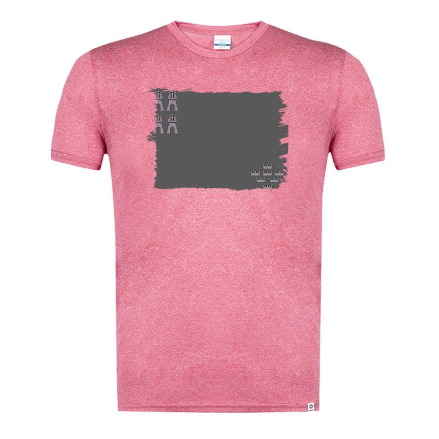 CAMISETA Roja mezcla con imagen en tonalidades NEGRAS bandera de murcia españa comunidad autonoma tshirt