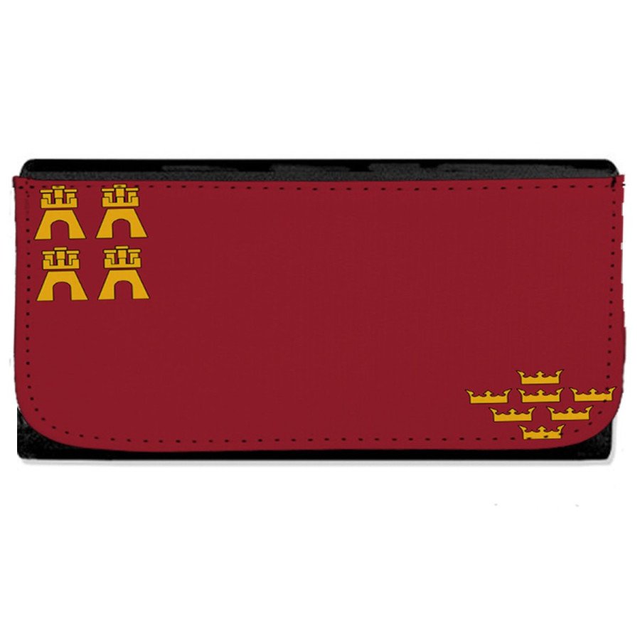 Billetera Billetero bandera de murcia españa comunidad autonoma mujer señora negro monedero