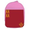 Mochila Rosa bandera de murcia españa comunidad autonoma escolar personalizado picnic excursión deporte