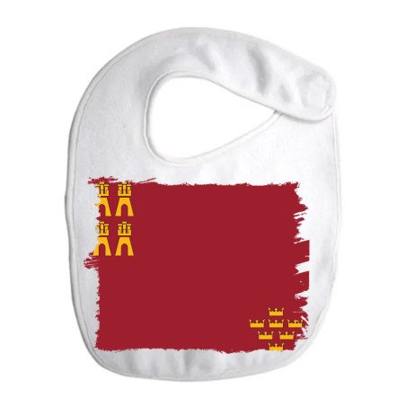 Babero colores bandera de murcia españa comunidad autonoma personalizado bebe