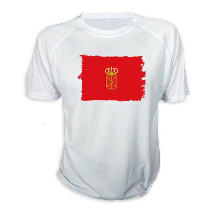 CAMISETA bandera de navarra españa comunidad autonoma personalizada