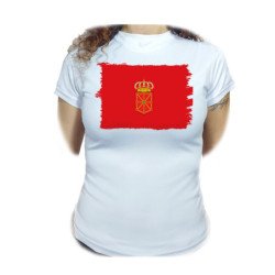 CAMISETA MUJER bandera de...