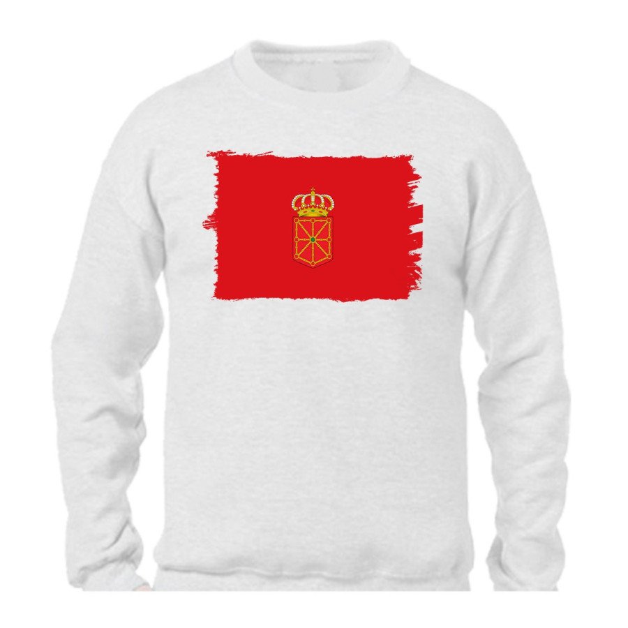 SUDADERA bandera de navarra españa comunidad autonoma personalizada