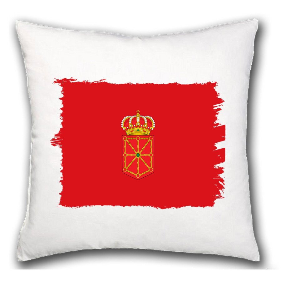 Cojín bandera de navarra españa comunidad autonoma hogar comodo personalizado