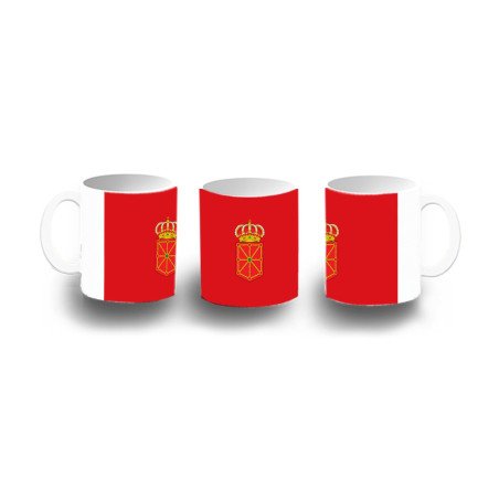 Taza de plástico bandera de navarra españa comunidad autonoma niños personalizada