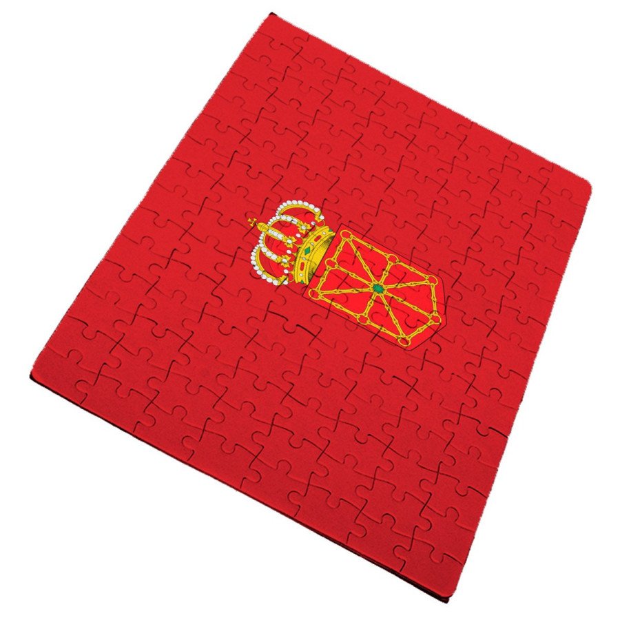 Puzzle de tamaño y piezas a ELEGIR bandera de navarra españa comunidad autonoma rompecabezas educativo puzle