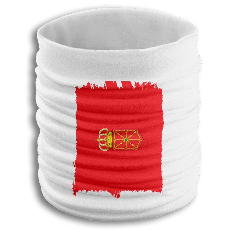 Braga elástica suave bandera de navarra españa comunidad autonoma fresca cuello deporte