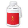 Bidón cristal con Funda soft shell bandera de navarra españa comunidad autonoma tapon seguridad botella