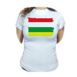 CAMISETA MUJER bandera de...