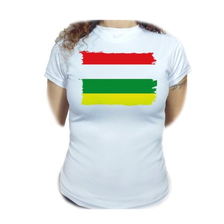 CAMISETA MUJER bandera de la rioja españa comunidad autonoma moda personalizada