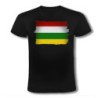 CAMISETA NEGRA bandera de la rioja españa comunidad autonoma moda verano personalizada