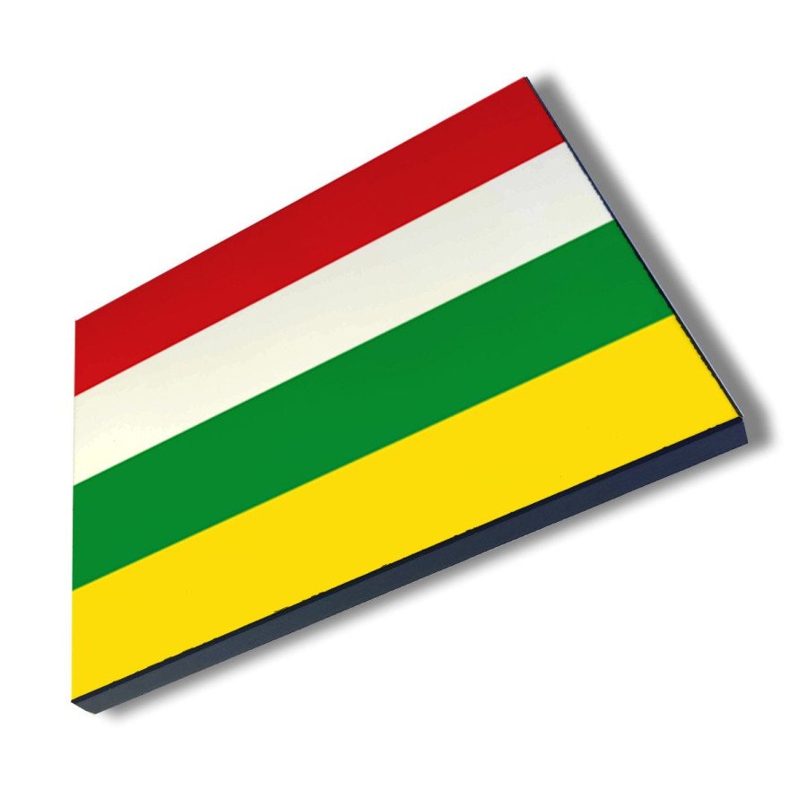 Panel fotográfico decorativo bandera de la rioja españa comunidad autonoma cuadro acabado brillante elegante pared