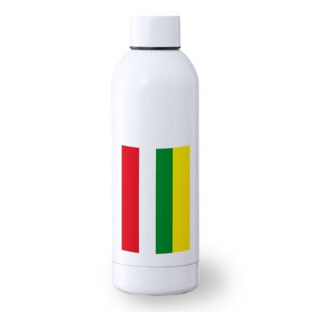 Bidón 500 ml acero inoxidable bandera de la rioja españa comunidad autonoma deporte deportivo botella senderismo