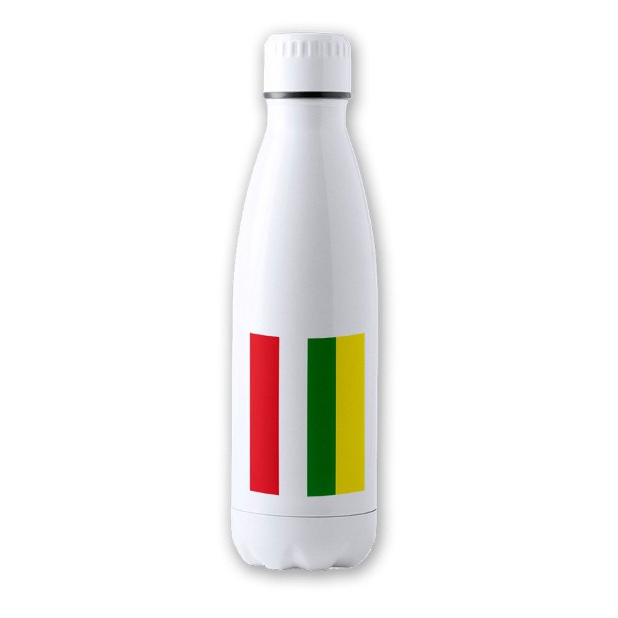 Bidón Térmico aislante 500 ml acero inoxidable bandera de la rioja españa comunidad autonoma botella termo deportivo