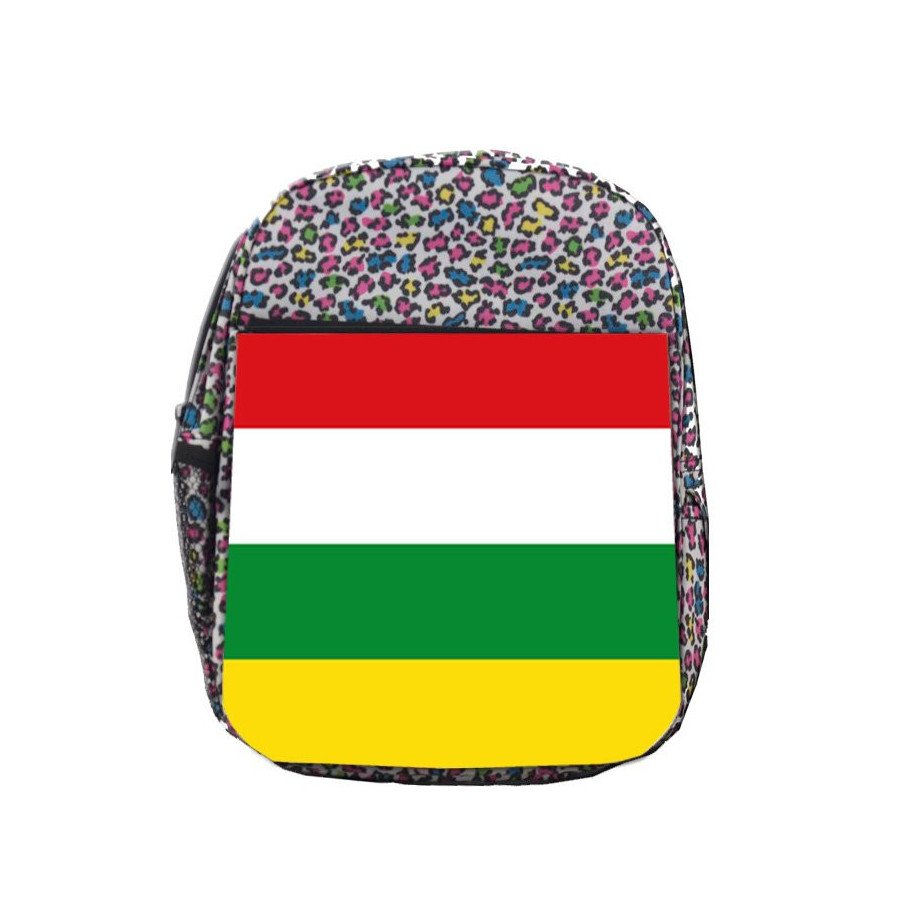 Mochila LUNARES ESTAMPADO bandera de la rioja españa comunidad autonoma escolar personalizado picnic excursión deporte