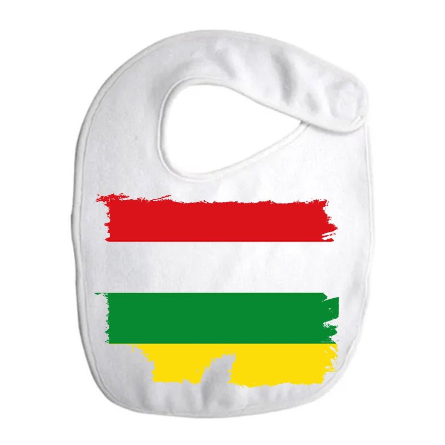 Babero colores bandera de la rioja españa comunidad autonoma personalizado bebe