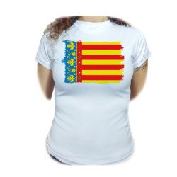 CAMISETA MUJER bandera de...