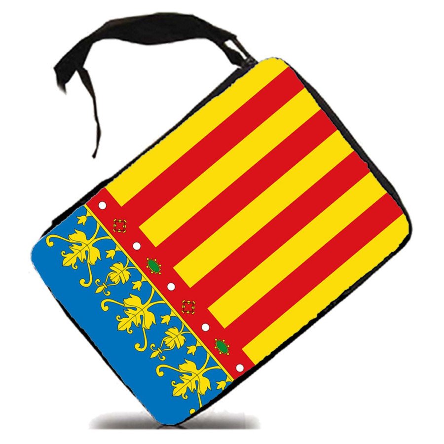 Estuche bandera de valencia españa comunidad autonoma escolar case