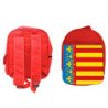 Mochila Roja bandera de valencia españa comunidad autonoma escolar personalizado