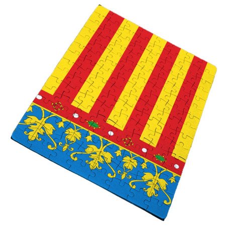 Puzzle de tamaño y piezas a ELEGIR bandera de valencia españa comunidad autonoma rompecabezas educativo puzle