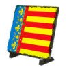 Placa pizarra bandera de valencia españa comunidad autonoma portafotos portafoto