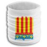 Braga elástica suave bandera de valencia españa comunidad autonoma fresca cuello deporte