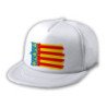 Gorra 5 paneles redecilla trasera bandera de valencia españa comunidad autonoma estilo rapero