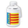 Bidón cristal con Funda soft shell bandera de valencia españa comunidad autonoma tapon seguridad botella