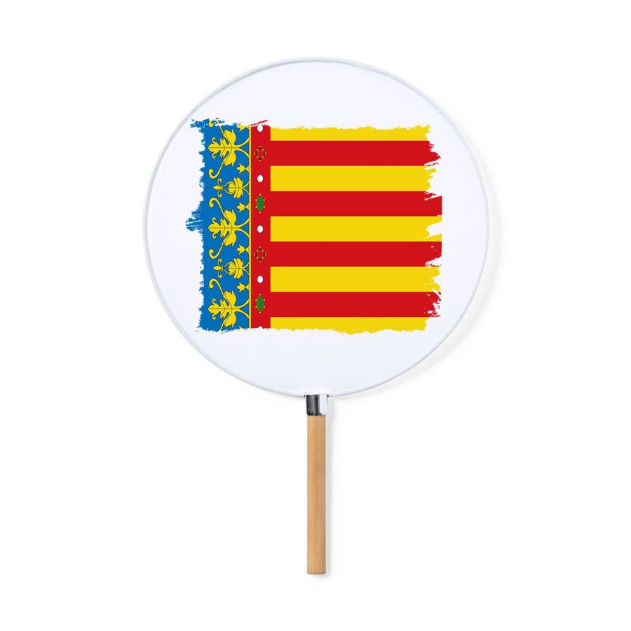 Abanico estilo pai pai bandera de valencia españa comunidad autonoma moda primavera verano elegante