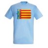 CAMISETA Azul Cielo bandera de valencia españa comunidad autonoma moda verano personalizada