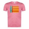 CAMISETA Roja mezcla bandera de valencia españa comunidad autonoma moda verano tshirt