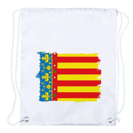 Mochila de cuerdas (SELECCIONE CANTIDAD) bandera de valencia españa comunidad autonoma playa piscina excursion