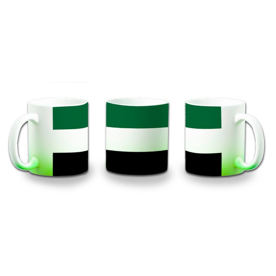 Taza con degradado bandera de extremadura españa comunidad autonoma color personalizada