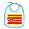 Babero colores bandera de aragon españa comunidad autonoma personalizado bebe