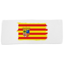 Toalla gimnasio gym absorbente bandera de aragon españa comunidad autonoma suave con bolsita