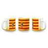 Taza con degradado bandera de aragon españa comunidad autonoma color personalizada